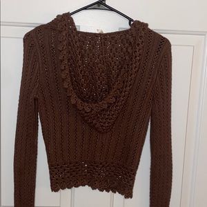 Cropped Crochet Sweater